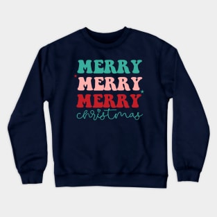 Cute Girly Merry Christmas Crewneck Sweatshirt